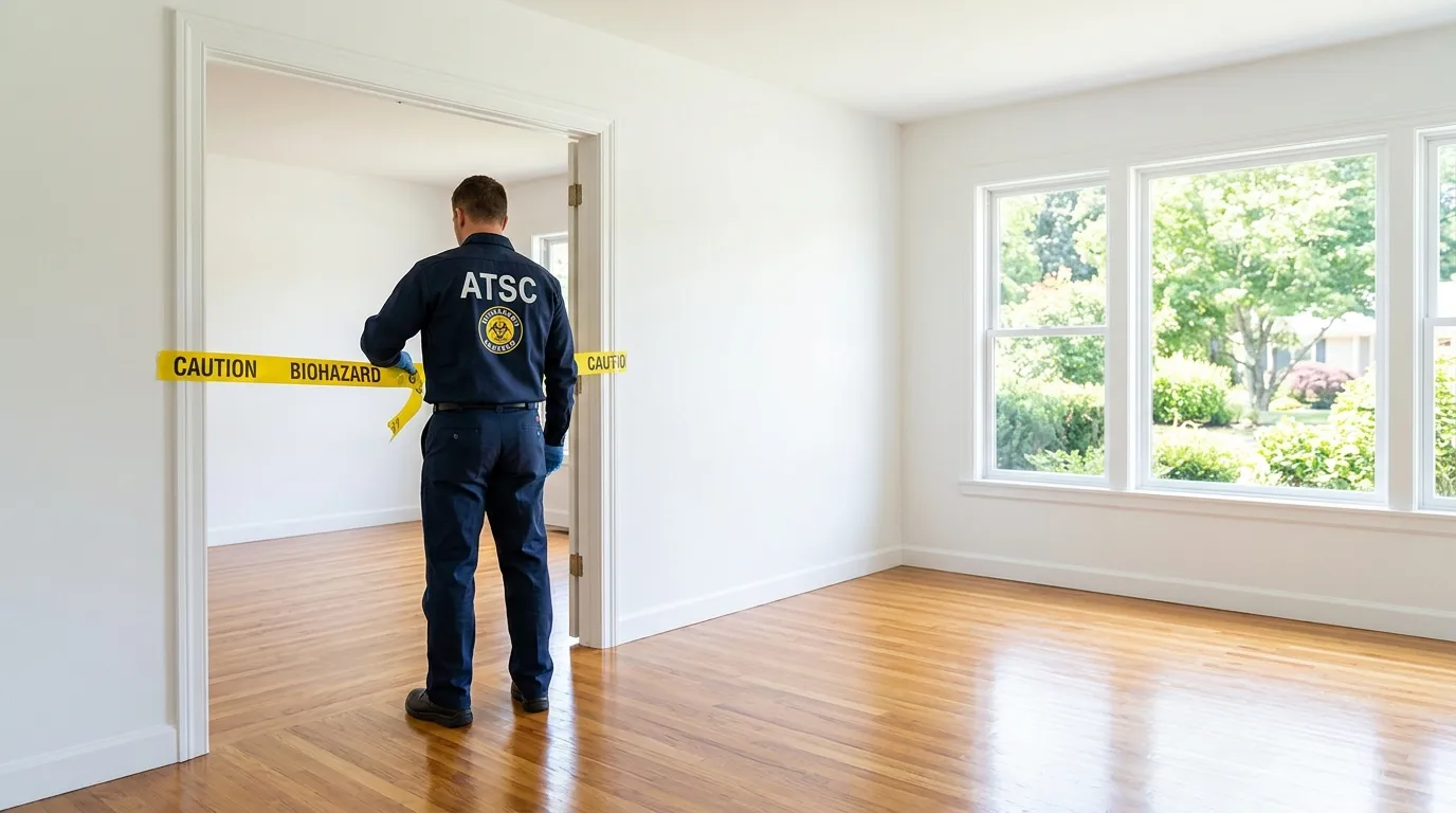 Certified biohazard cleanup crew performing Crime Scene Cleanup in North Auburn